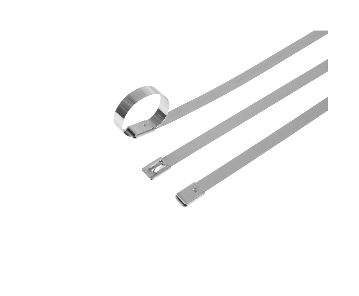 Set cleme din inox, 7,9x200mm, 100 bucati, Geko G17258