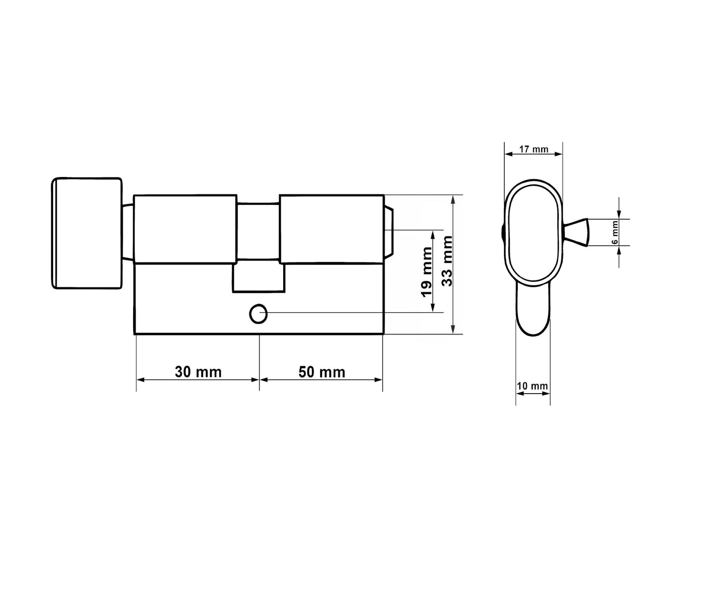 Butuc aluminiu Brass, 30g/50 , Tvardy T01344