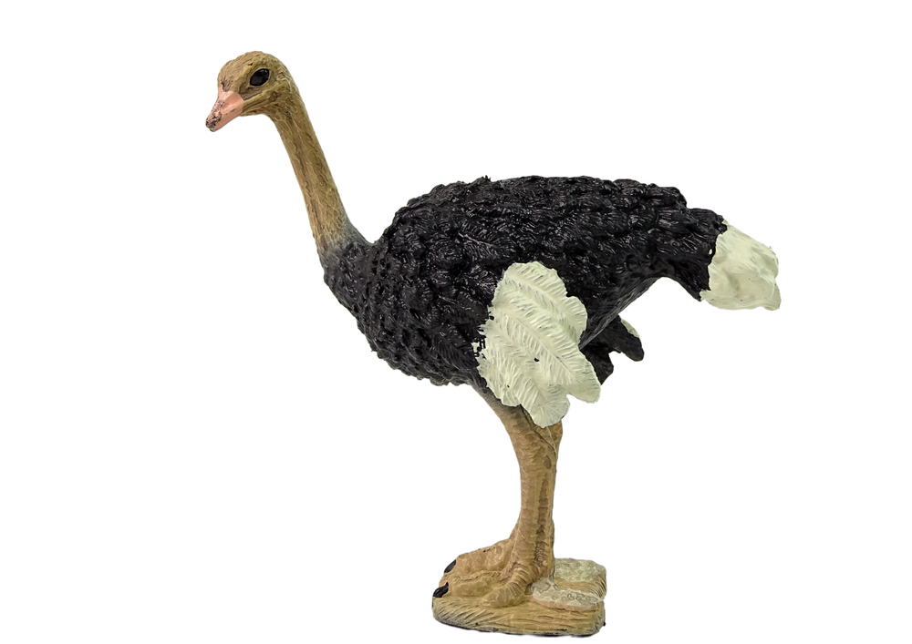 Figurina de colectie, Strut, Alb/Negru, Lean 12350