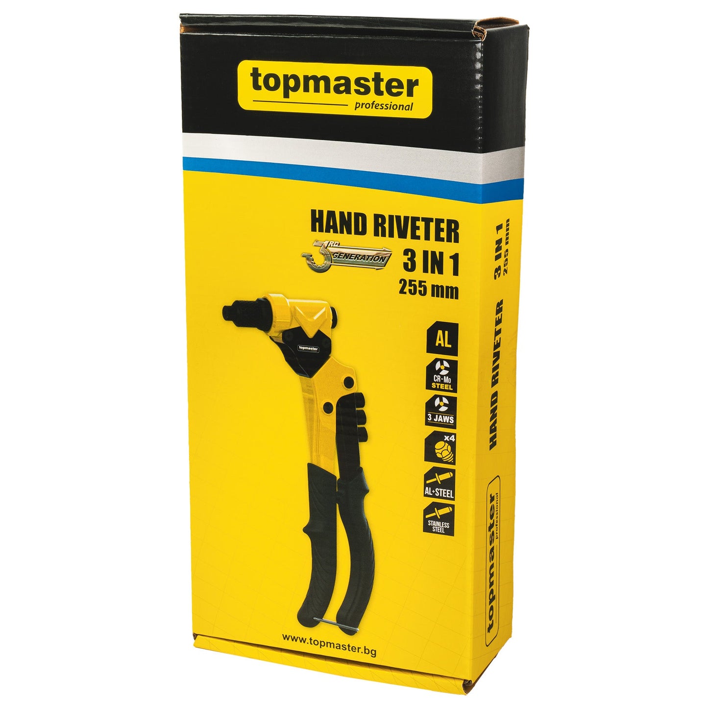 Cleste pop-nituri 3 in 1, 255 mm, Topmaster 491118