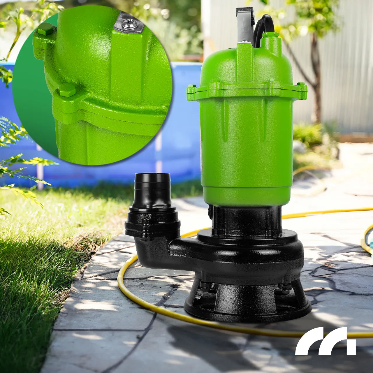 Pompa submersibila pentru apa murdara cu tocator si plutitor, 18000 l / h, MalTec 112726