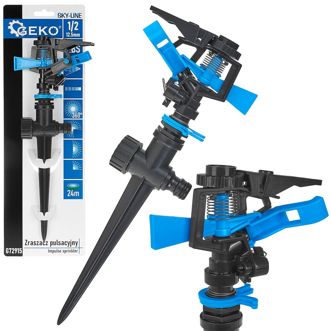 Aspersor cu impuls reglabil Sky-Line, Geko G72915