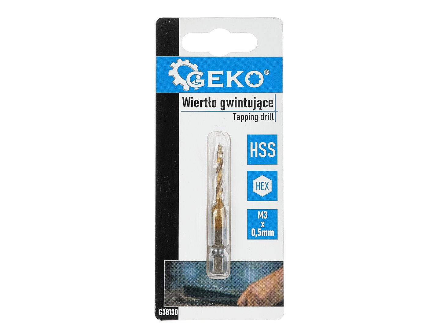 Burghiu HSS HEX pentru filetat, m3 X 0,5 mm, Geko G38130