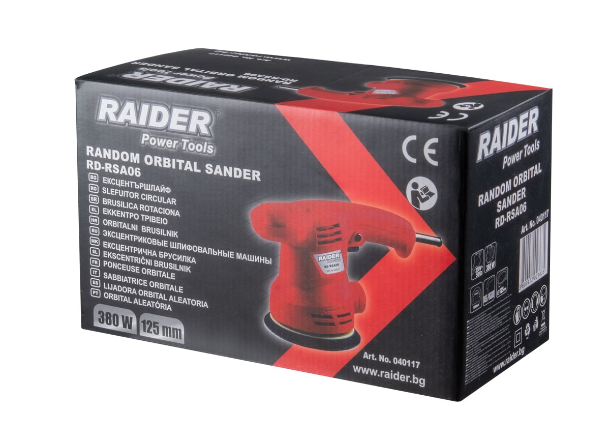 Slefuitor orbital RD-RSA06 380 W 125 mm, Raider 040117