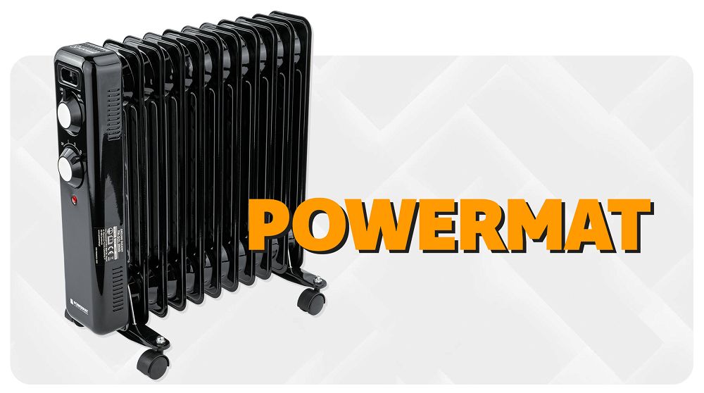 Radiator cu ulei PM-GOL-3000D, 2500 W, 11 elementi, termostat reglabil, Powermat PM1399