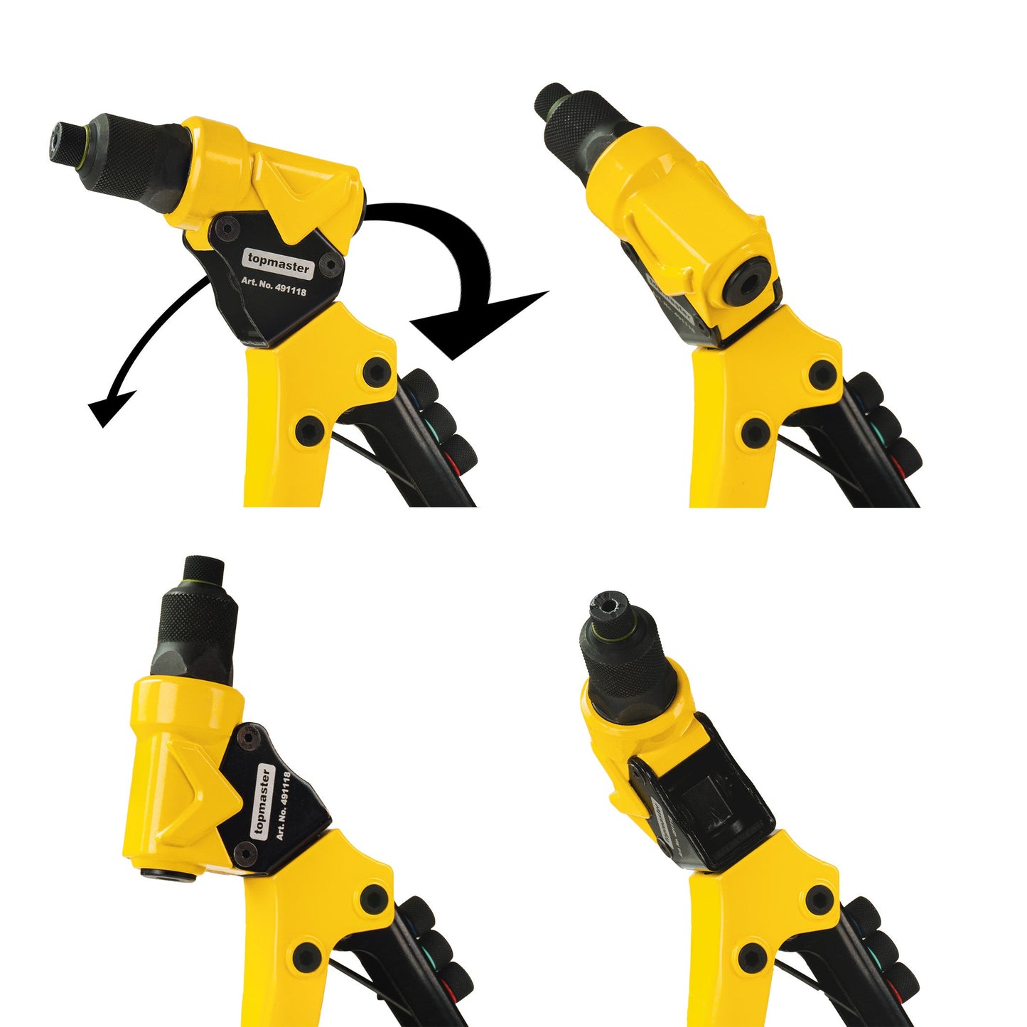 Cleste pop-nituri 3 in 1, 255 mm, Topmaster 491118