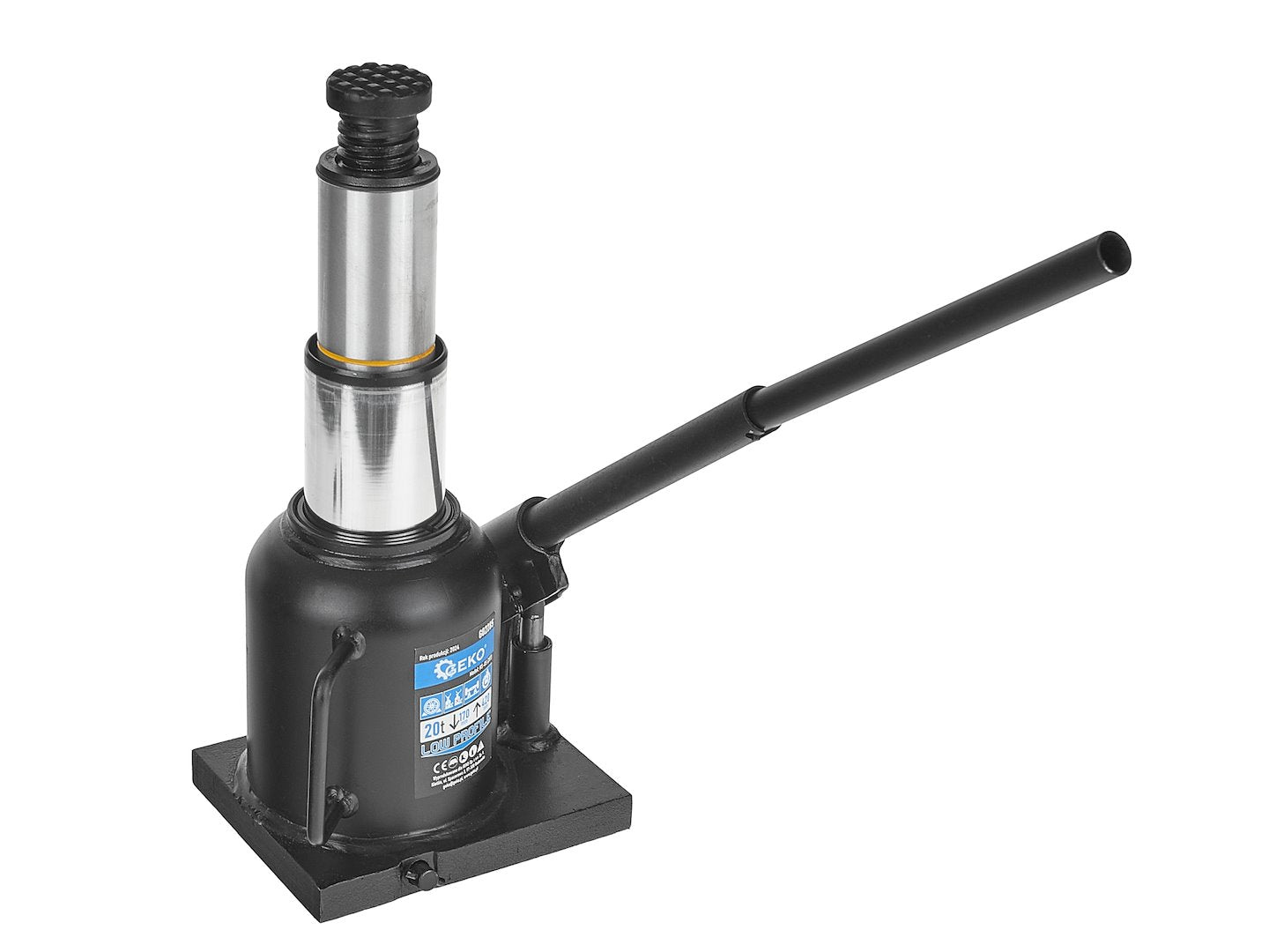Cric hidraulic in doua trepte cu profil redus, 20 T, Geko G02285