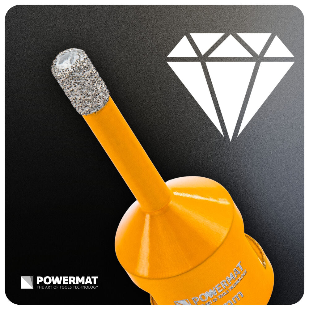 Carota diamantata pentru ceramica PM-DWK-6M14M, 6 mm, Powermat PM1566