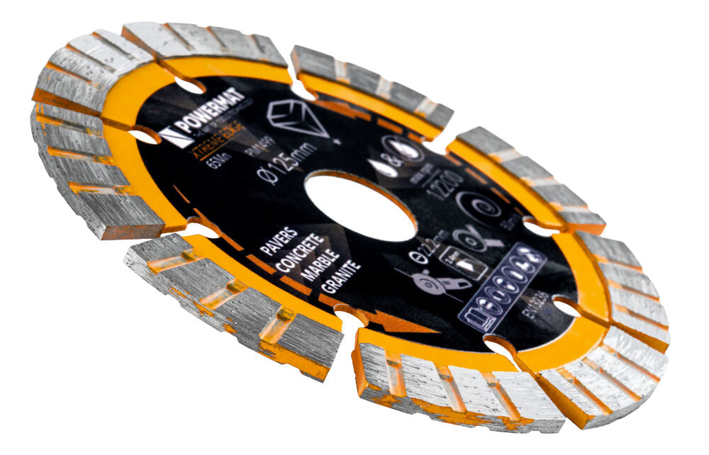 Disc diamantat segmentat PM-TDCS-1255T, 125 mm, Powermat PM1499