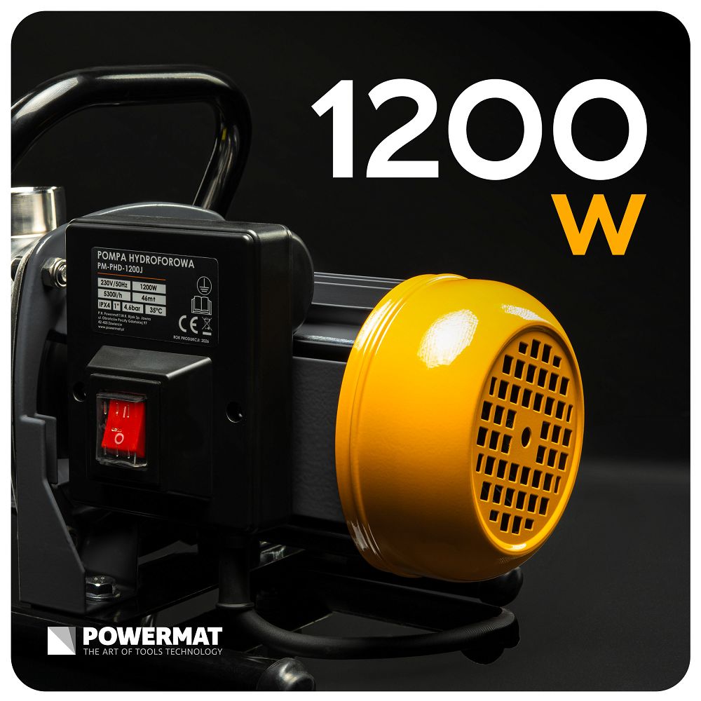 Pompa apa hidrofor PM-PHD-1200J, 1200 W, Powermat PM1479