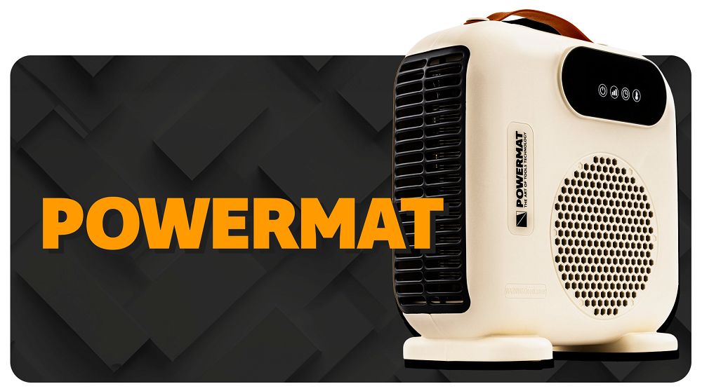 Aeroterma electrica PM-TWE-2000D-LCD, 2000 W, Powermat PM1398