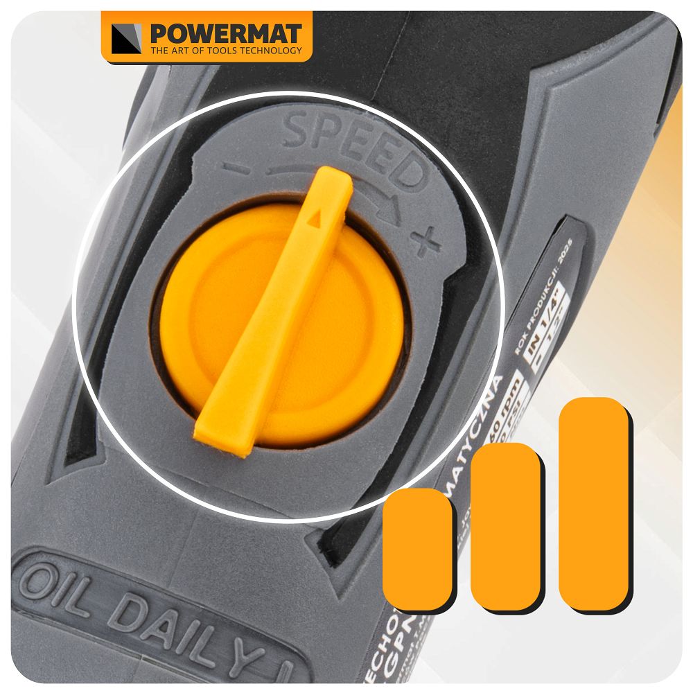 Cheie cu clichet pneumatica PM-GNP-80T, 160 rpm, 80 Nm, Powermat PM1375