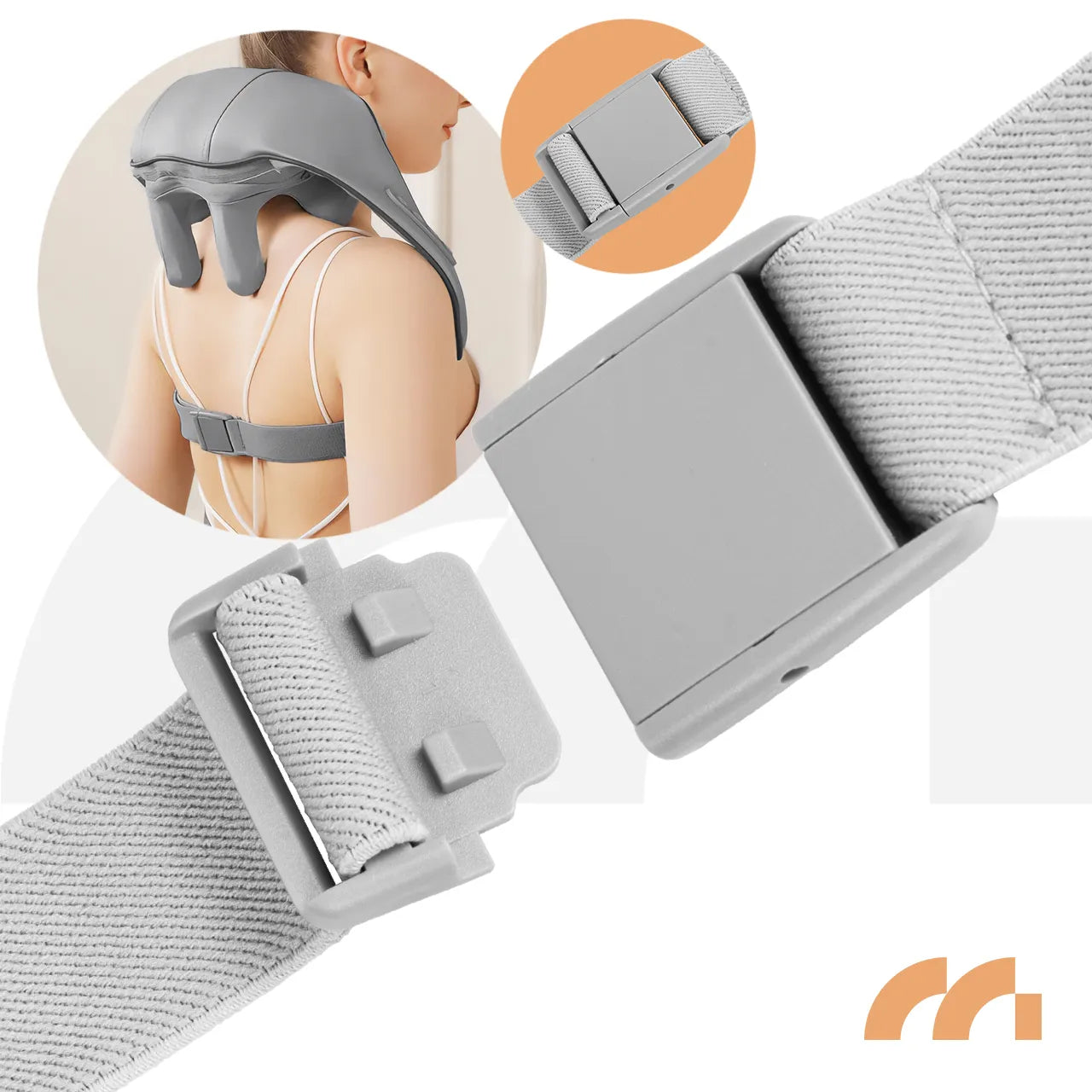 Aparat de masaj Shiatsu cu incalzire pentru gat si umeri PRO-Comfy25W , MalTec 113497