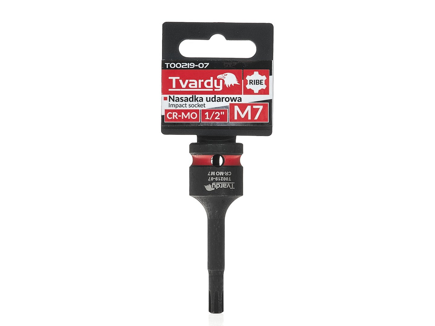 Cheie tubulara de impact RIBE 1 / 2", M7, Cr-Mo, Tvardy T00219-07