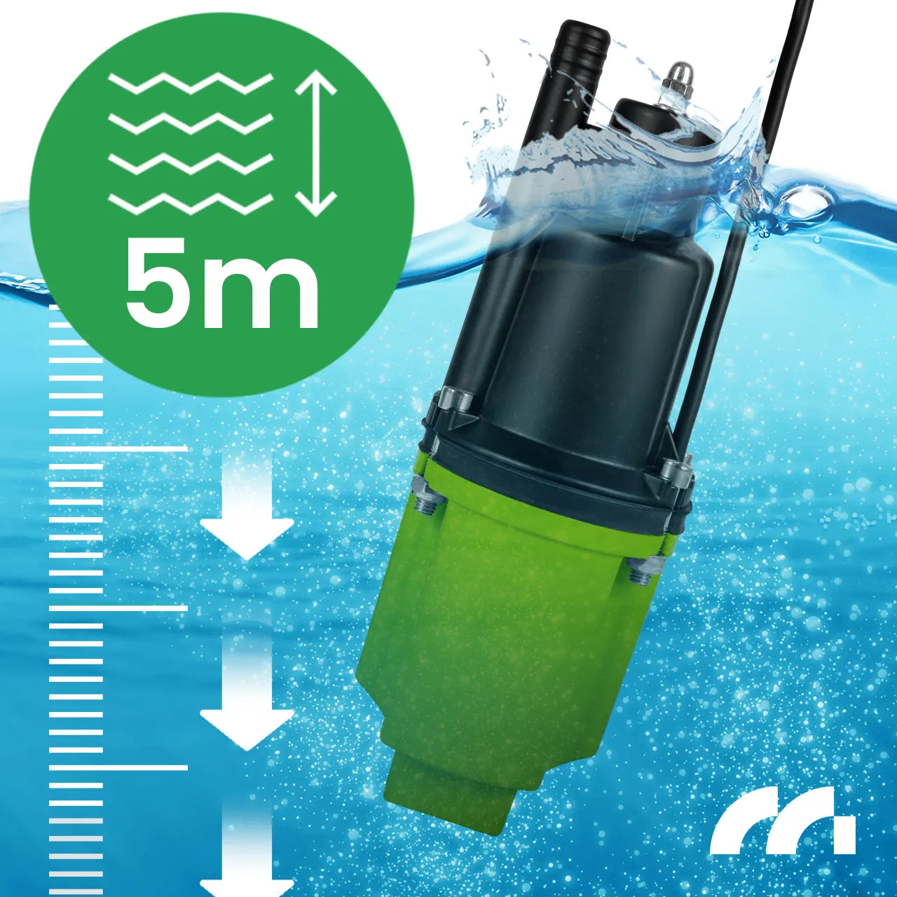 Pompa de apa submersibila, 1080 l / h, 480 W, MalTec 112723