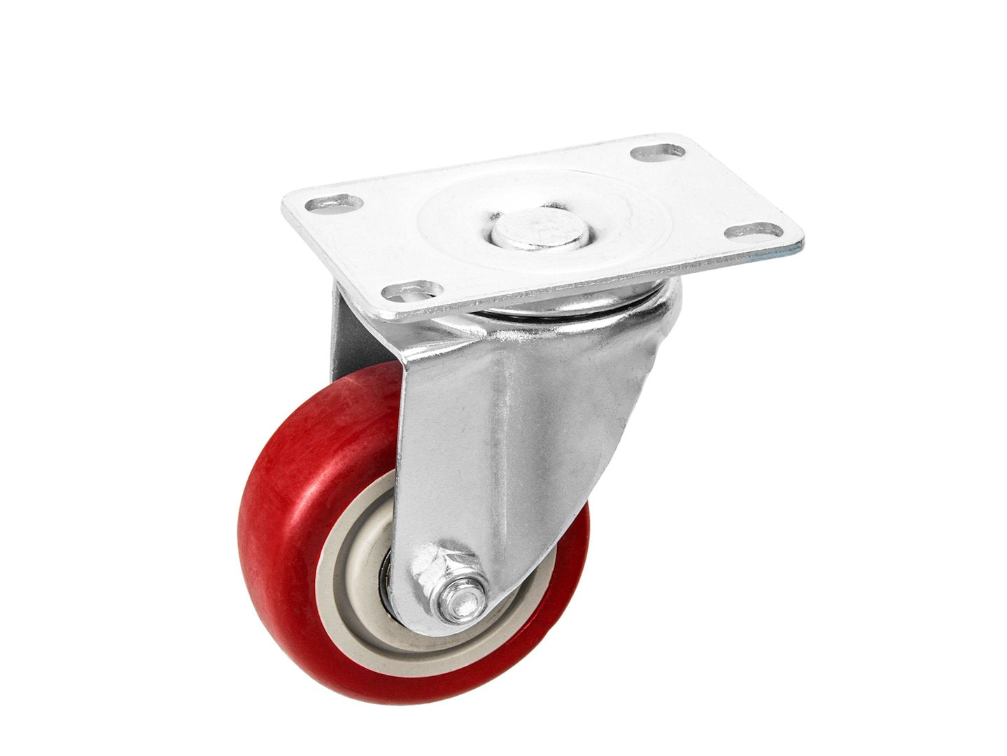 Set roti pivotante, 2 roti cu frana, 75 mm, capacitate maxima 100 kg, 4 bucati, Geko G71549