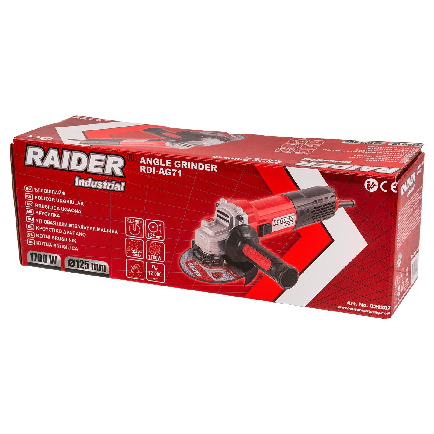 Polizor unghiular RDI-AG71 125 mm 1700 W, Raider 021202