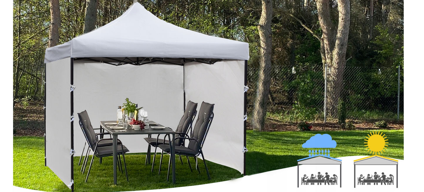 Cort pavilion cu 3 pereti, 3 x 3 m, MalTec 112811