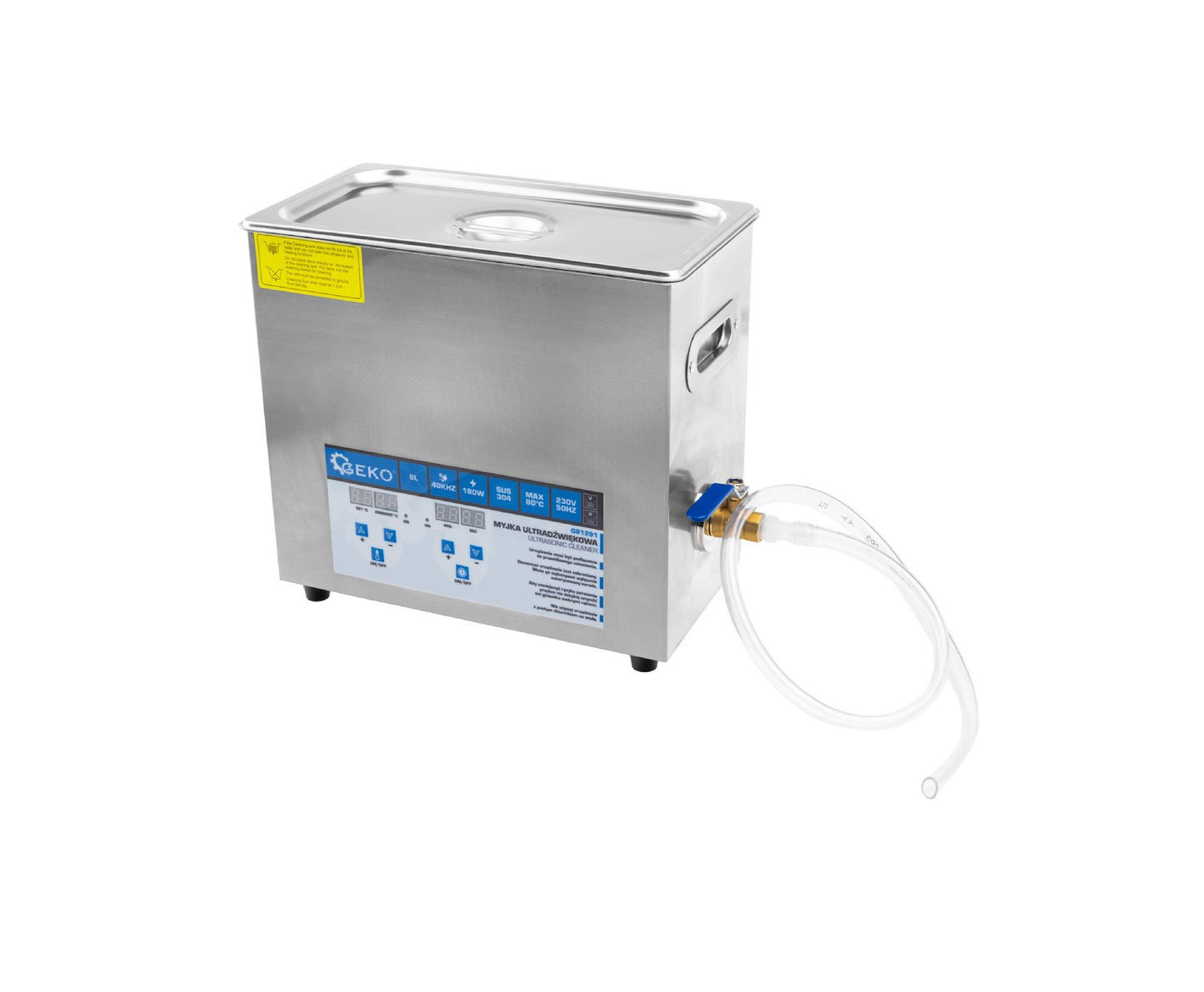 Aparat de curatat cu ultrasunete, 180 W, capacitate 6 l, Geko G81291