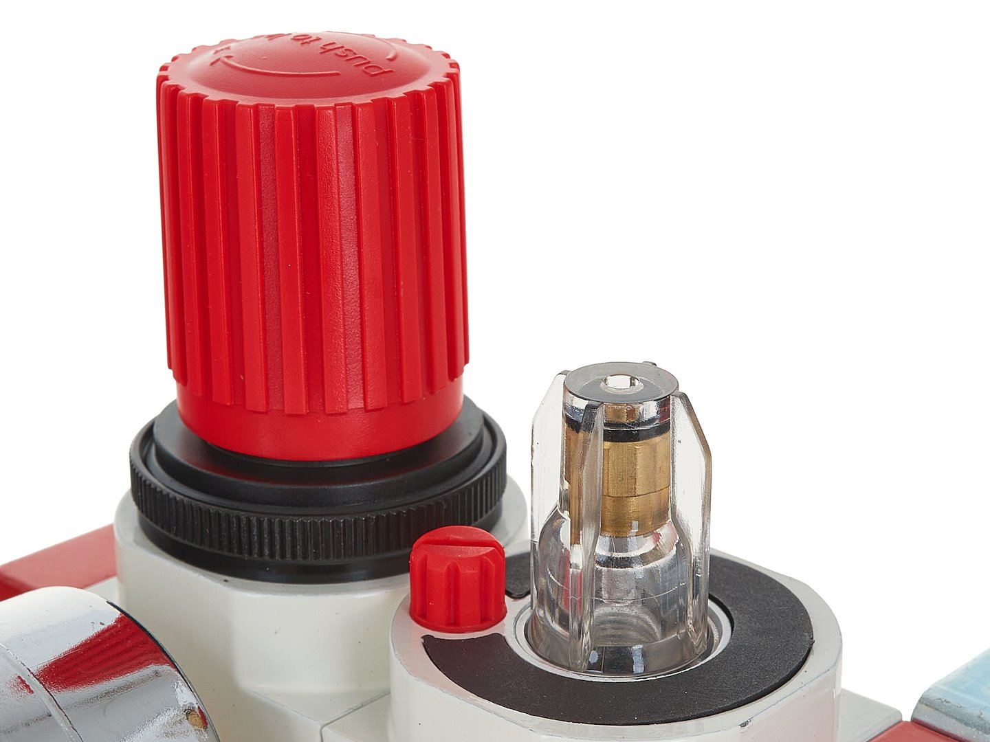 Bloc de preparare a aerului 1 / 4" cu filtru, separator de apa si lubrifiant, Tvardy T20023