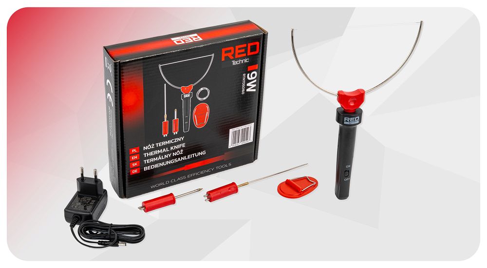 Cutit termic pentru polistiren 9 W, Red Technic RTNTDS0160