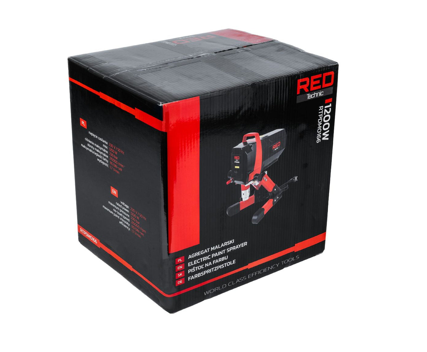 Aparat hidrodinamic pentru vopsit, 1200 W, 230 bar, Red Technic RTPDM0166