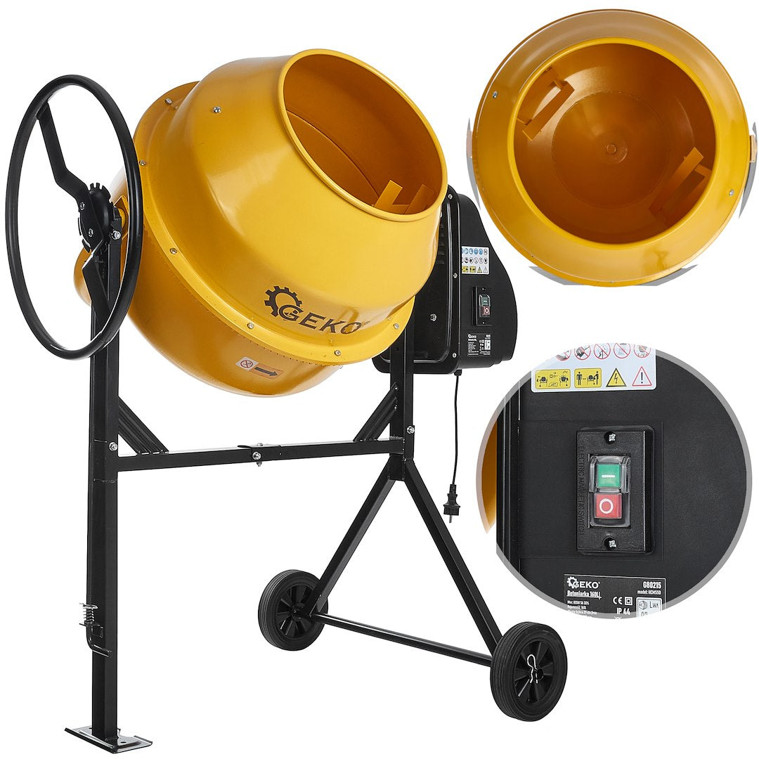Betoniera, 200 l, 1000 W, Geko G80217
