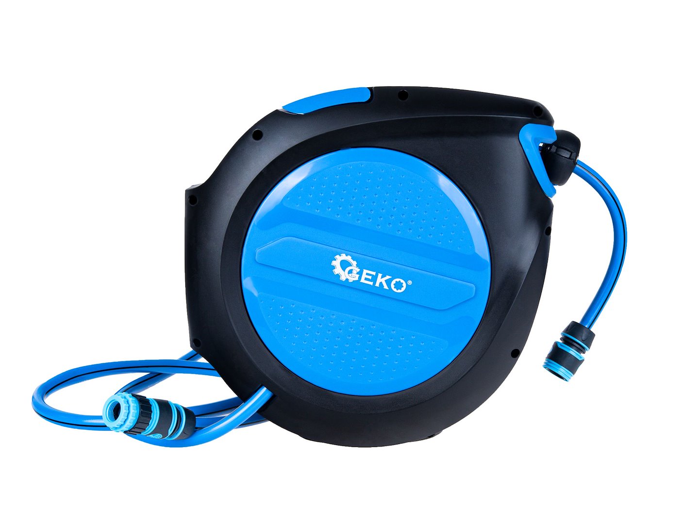 Furtun de gradina cu tambur automat Sky-Line, 1 / 2", 20 m, Geko G72980