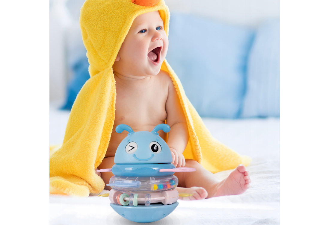 Jucarie interactiva senzoriala pentru bebelusi, 16 x 15 cm, MalPlay 111029