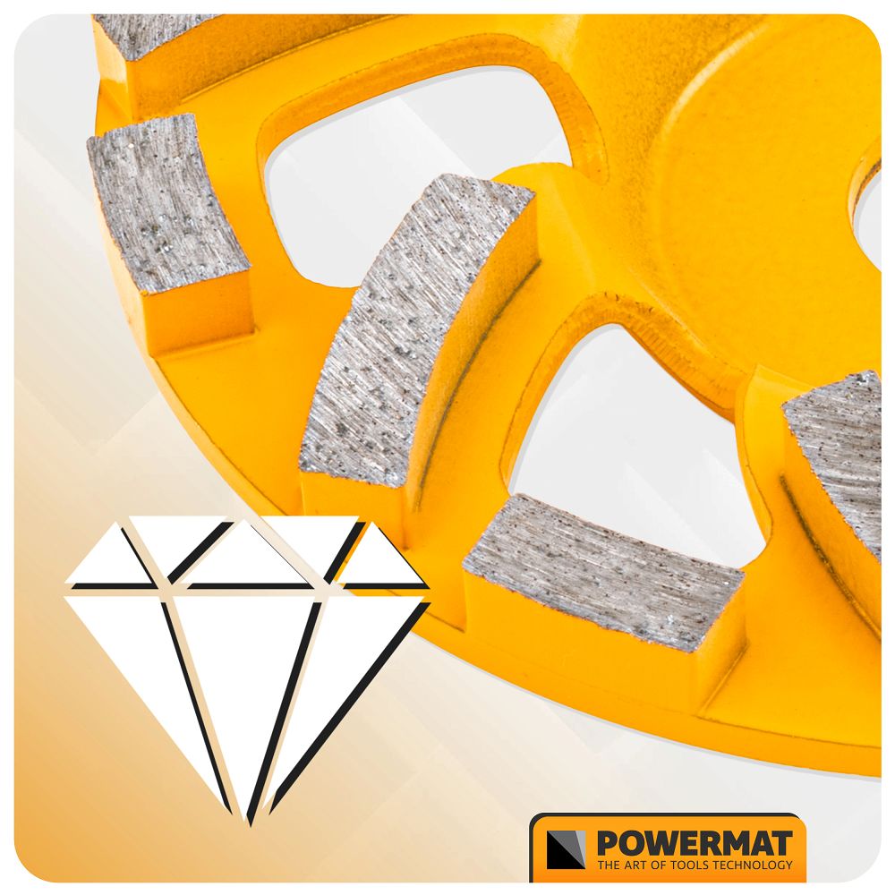 Disc diamantat pentru slefuit PM-DTG-1251T, 125 mm, Powermat PM1417