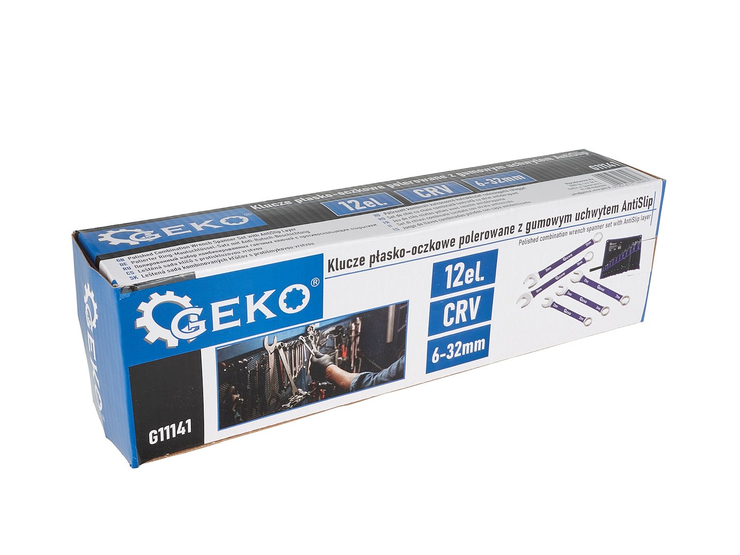Set chei combinate cu maner antialunecare, 6-32 mm, 12 bucati, Geko G11141