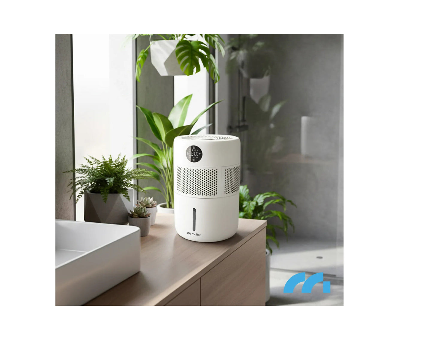 Umidificator de aer cu functie de ionizare, difuzor de aromaterapie si telecomanda, temporizator, 400 ml / h, 8 W, MalTec 113477