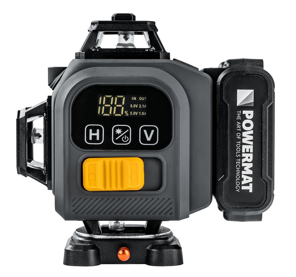 Nivela laser in cruce cu acumulator PM-PLK-4DM3, 4.2 V, Powermat PM1494