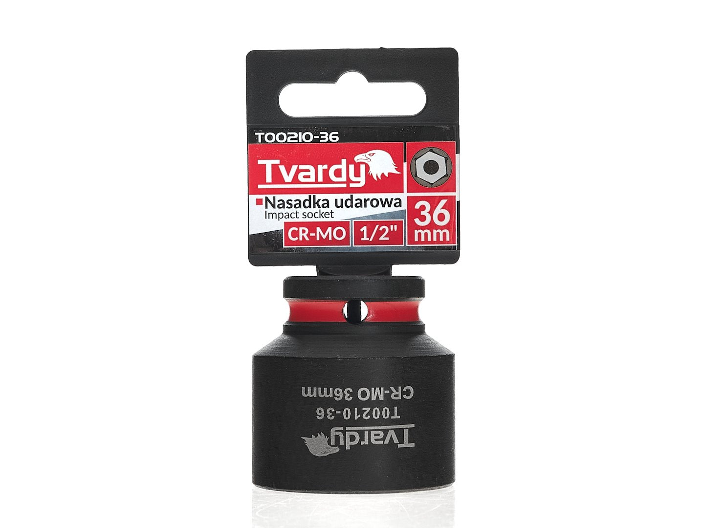 Cheie tubulara de impact in 6 puncte, 1 / 2", 36 mm, Tvardy T00210-36