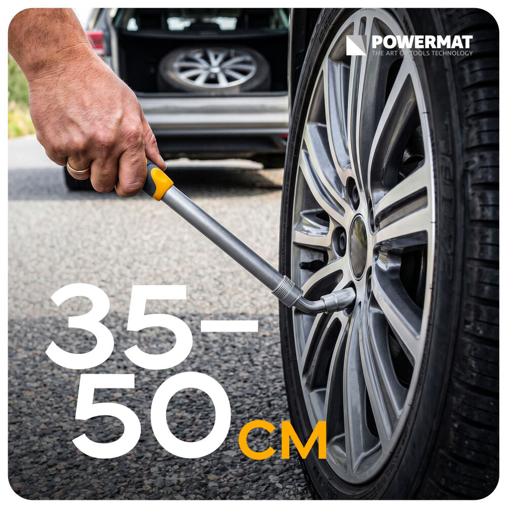 Cheie telescopica pentru roti cu chei tubulare PM-KLDK-530T, 1/2" 350-530mm, Powermat PM1620
