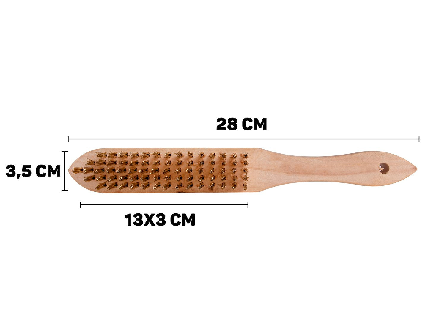 Perie de sarma pentru indepartarea ruginii, 5 randuri peri de sarma, Geko G00732