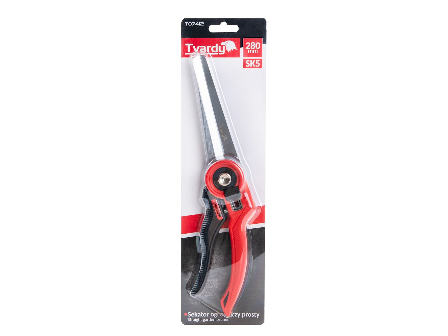 Foarfeca de gradina cu lama dreapta transversala SK5, 280 mm, Tvardy T07412