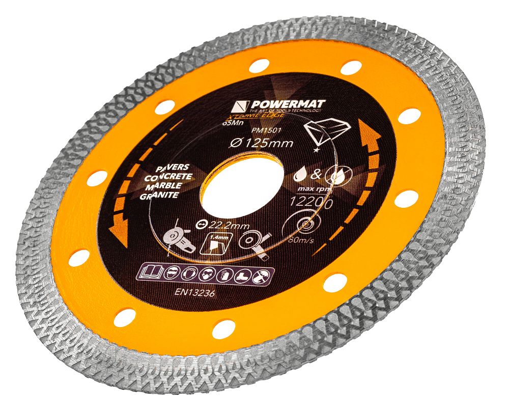 Disc diamantat pentru beton PM-TDCS-1257T, 125 mm, Powermat PM1501