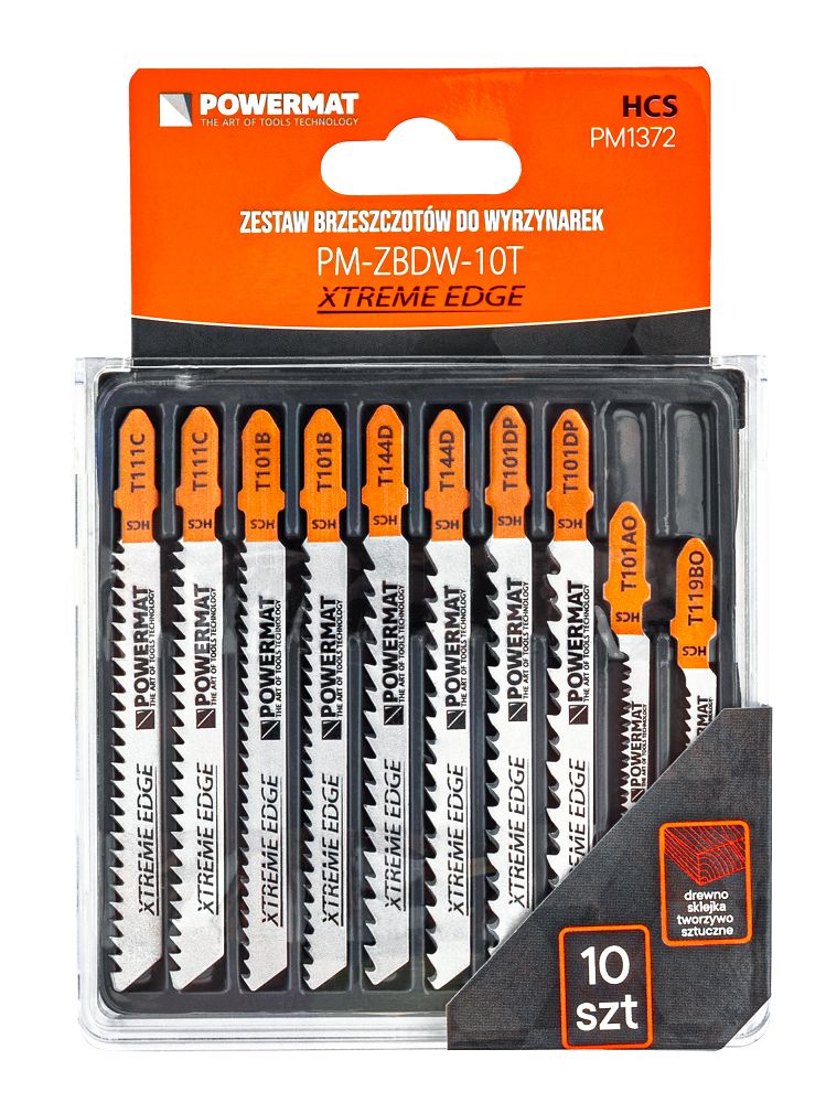 Set lame pentru fierastrau sabie PM-ZBDW-10T, 10 bucati, Powermat PM1372