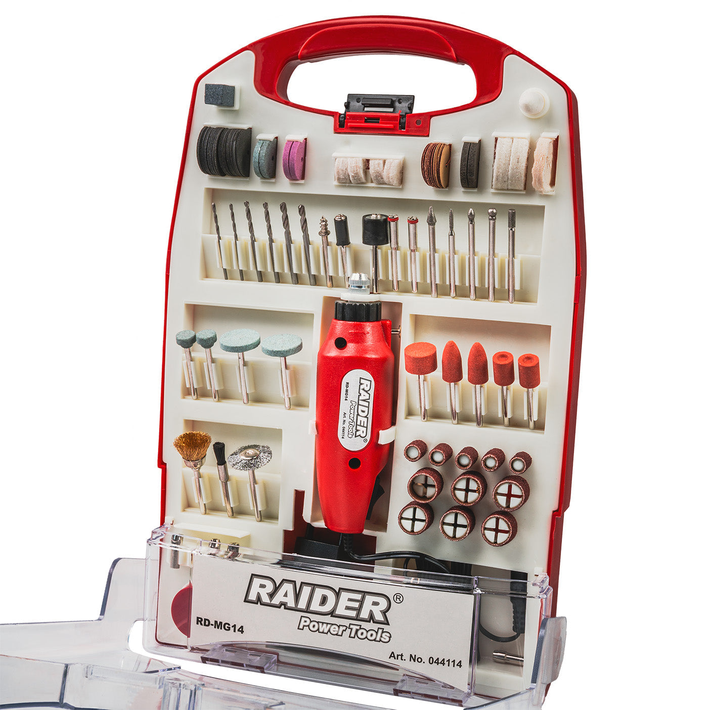 Biax electric cu accesorii RD-MG14 230 V 12 V, Raider 044114