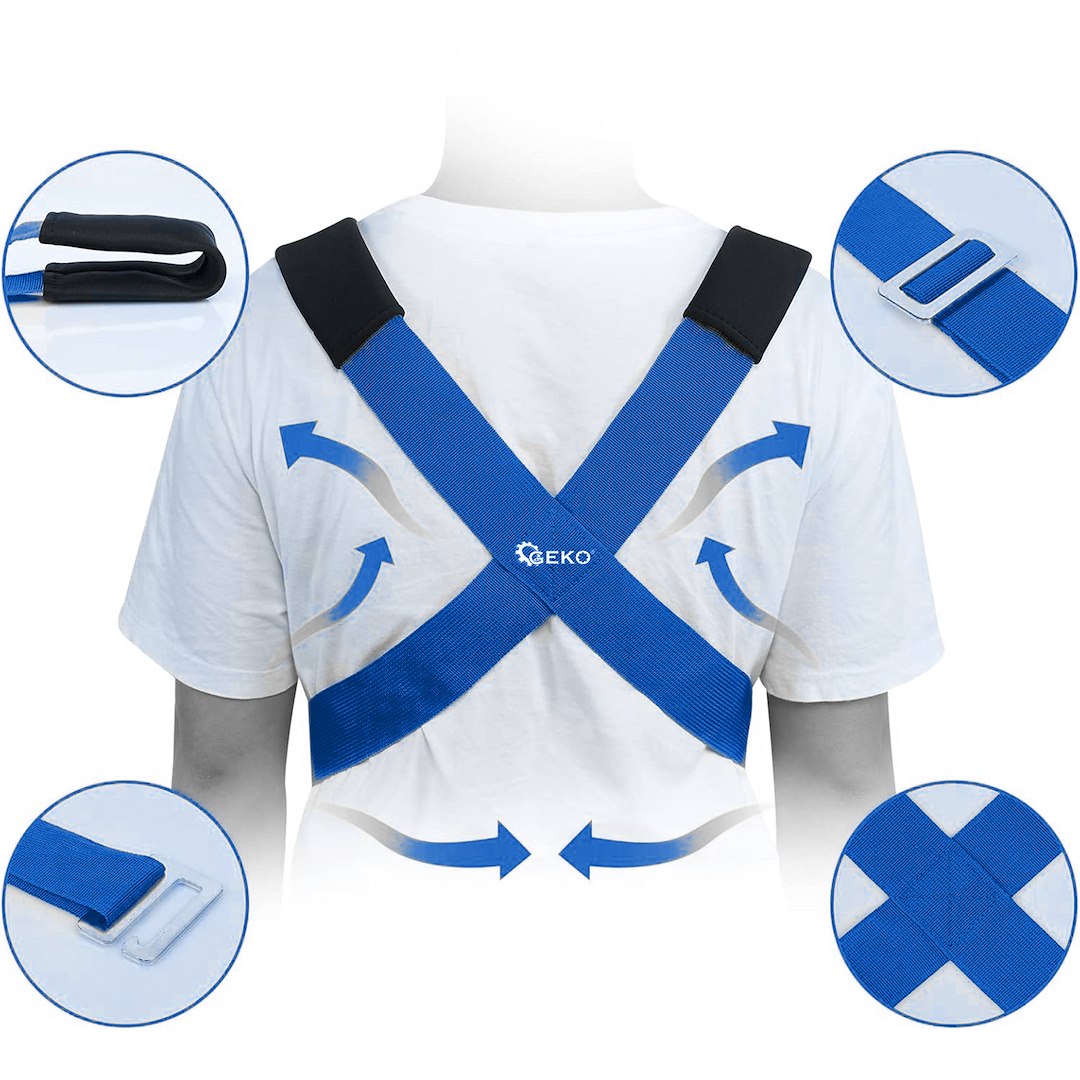 Set chingi pentru transport mobilier, 2.9 m x 50 mm, capacitate maxima 270 kg, 4 bucati, Geko G29795