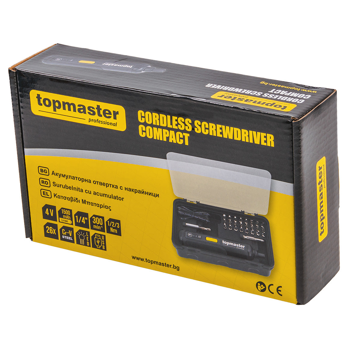 Surubelnita cu acumulator 4 V Compact, Topmaster 279918