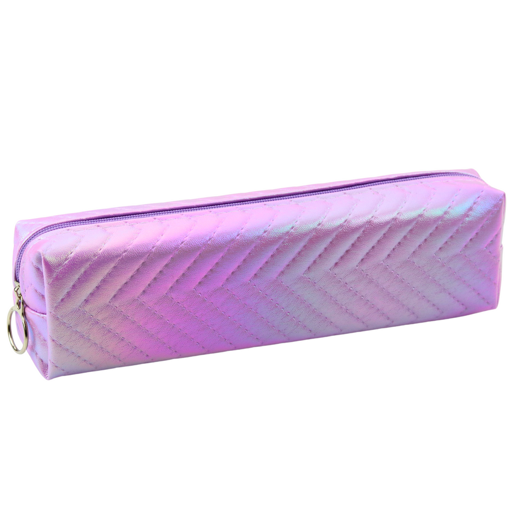 Penar scolar holografic, violet, 21 x 6 x 4 cm, Lean 21614