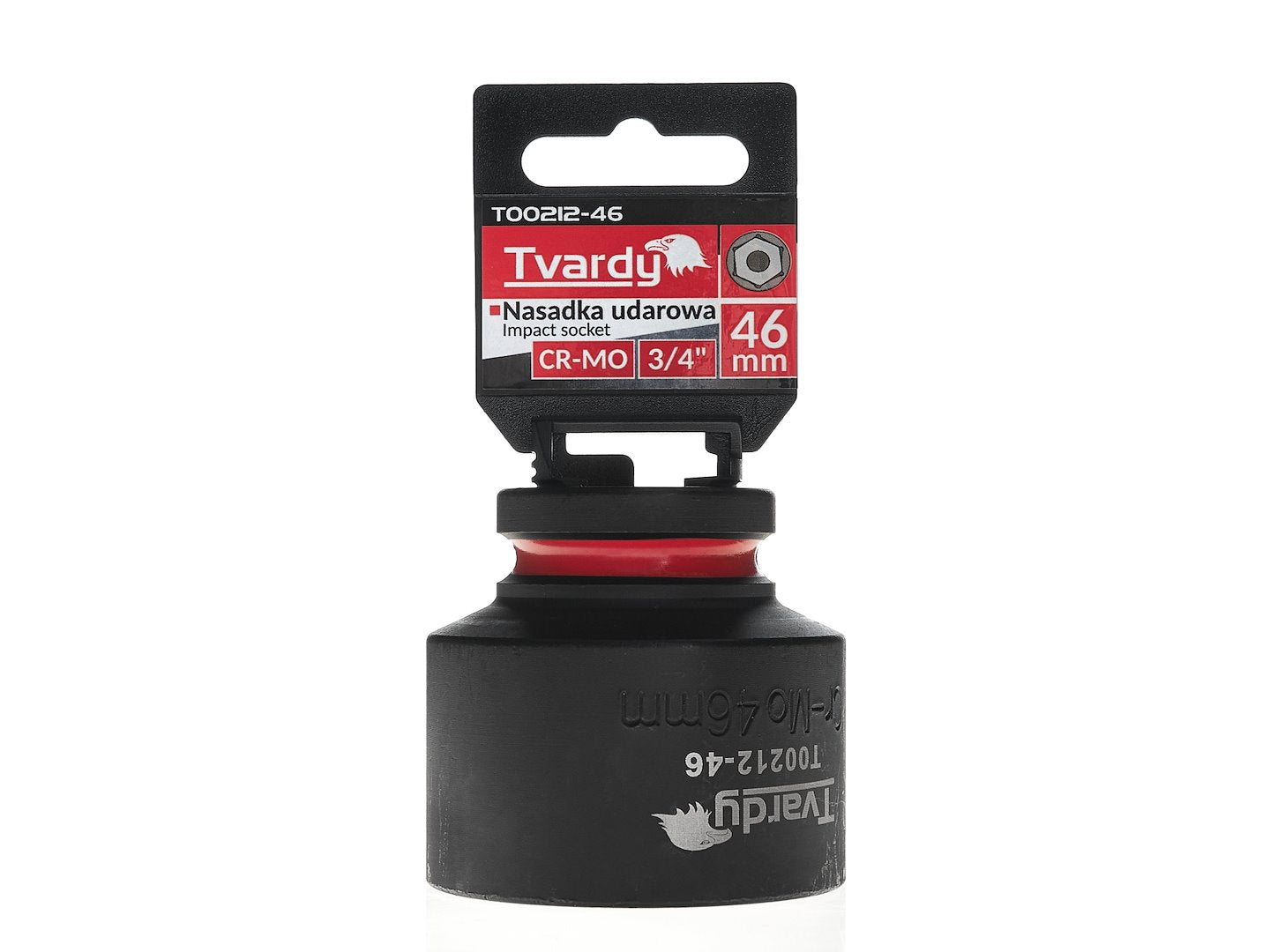 Cheie tubulara de impact in 6 puncte 3 / 4", 46 mm, Cr-Mo, Tvardy T00212-46