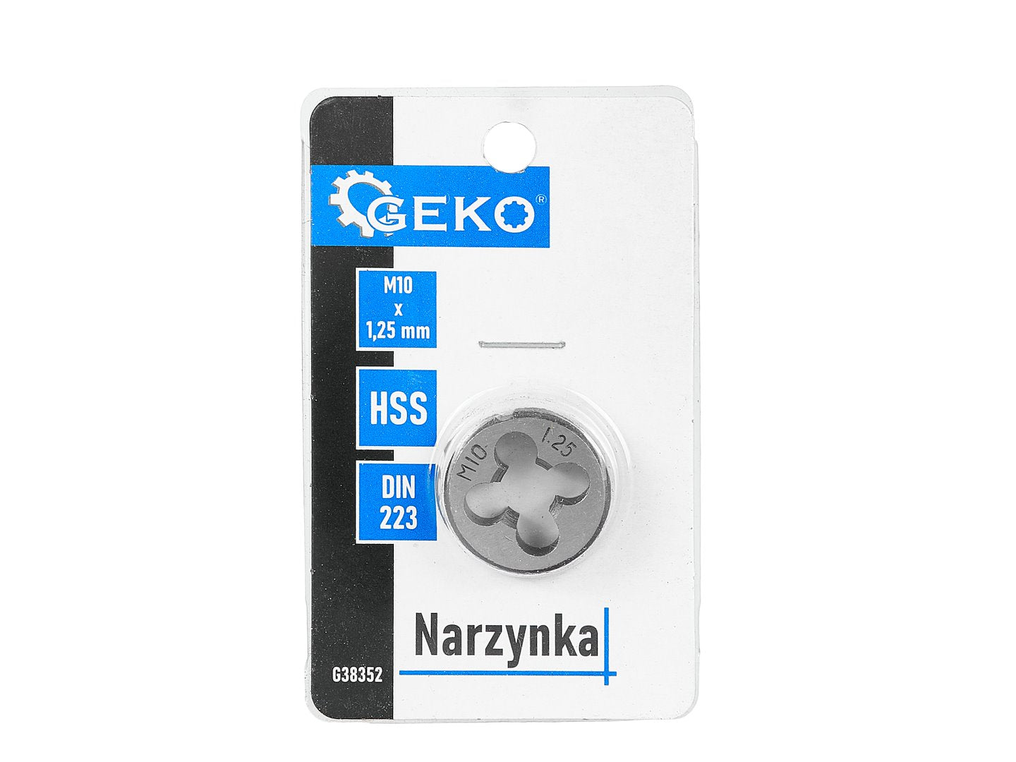 Filiera M10 x 1,25 mm, Geko G38352