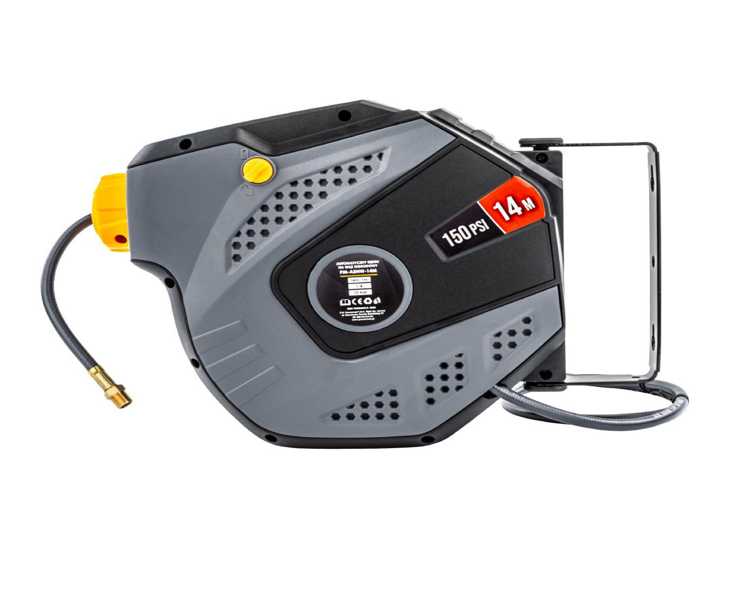 Tambur automat pentru furtun pneumatic PM-ABNW-14M, 14 m, Powermat PM1406