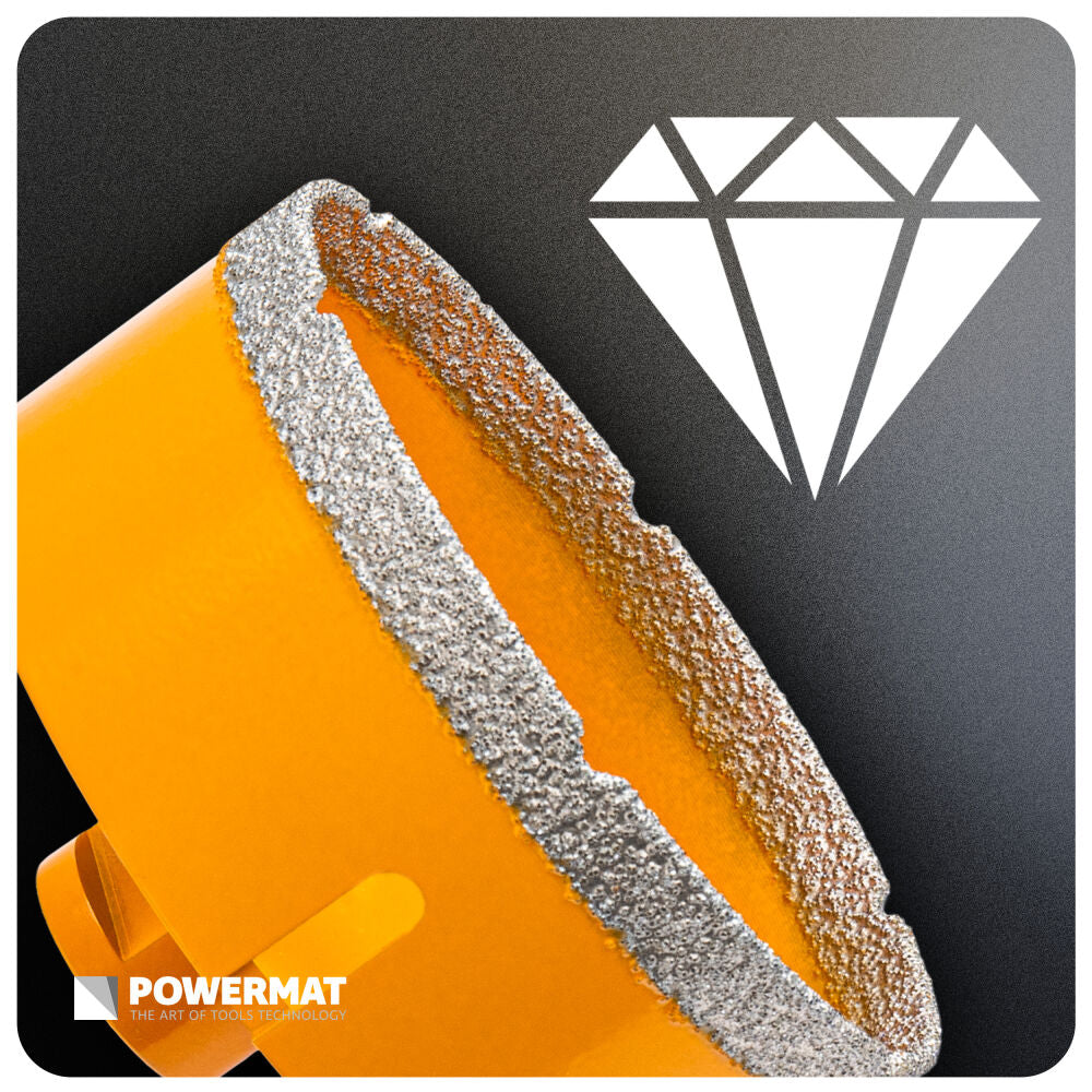 Carota diamantata pentru ceramica PM-DWK-100M14M, 100 mm, Powermat PM1580