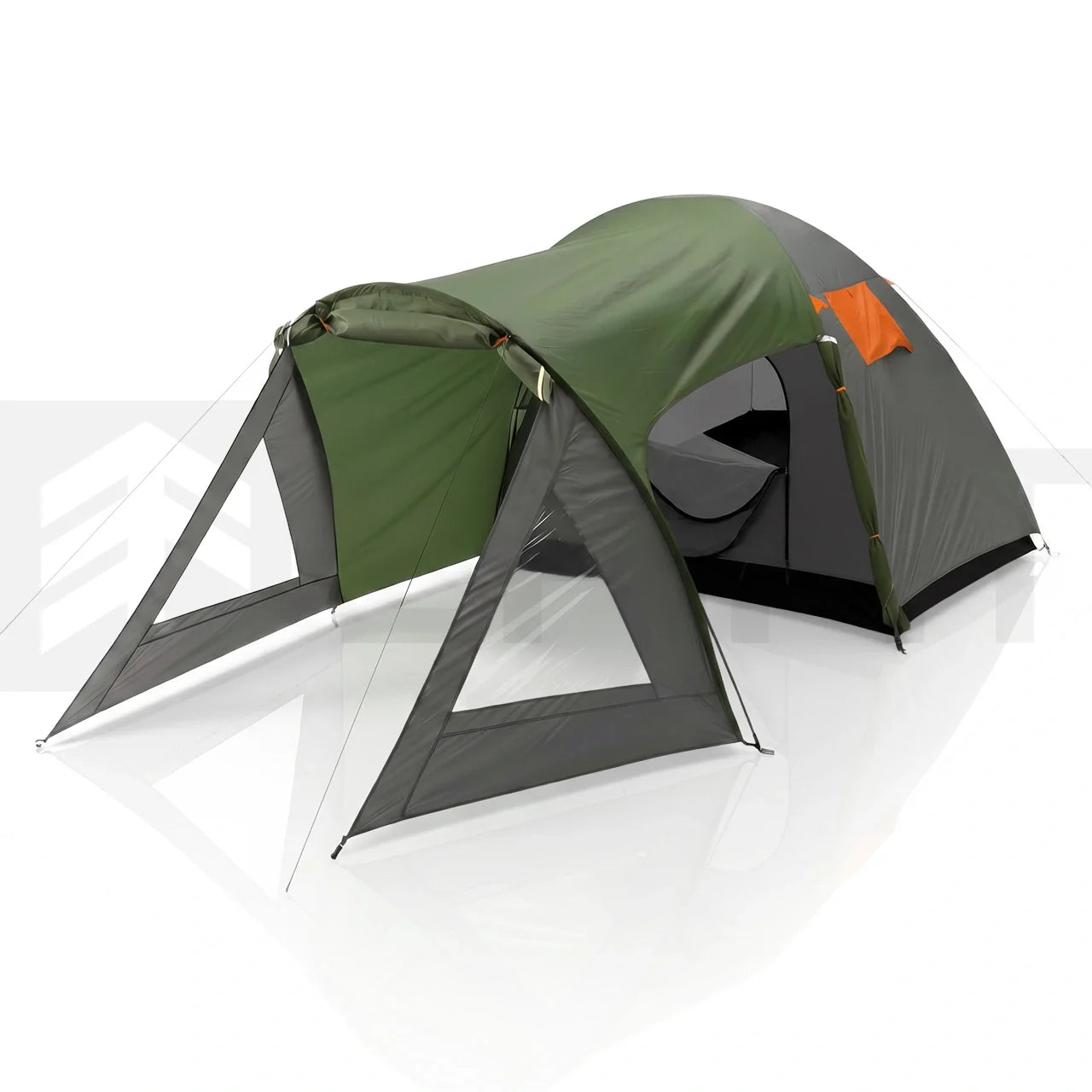 Cort impermeabil pentru 4 persoane Horizon 4.0 cu prelata, 435x240x135 cm, MalTec 114813