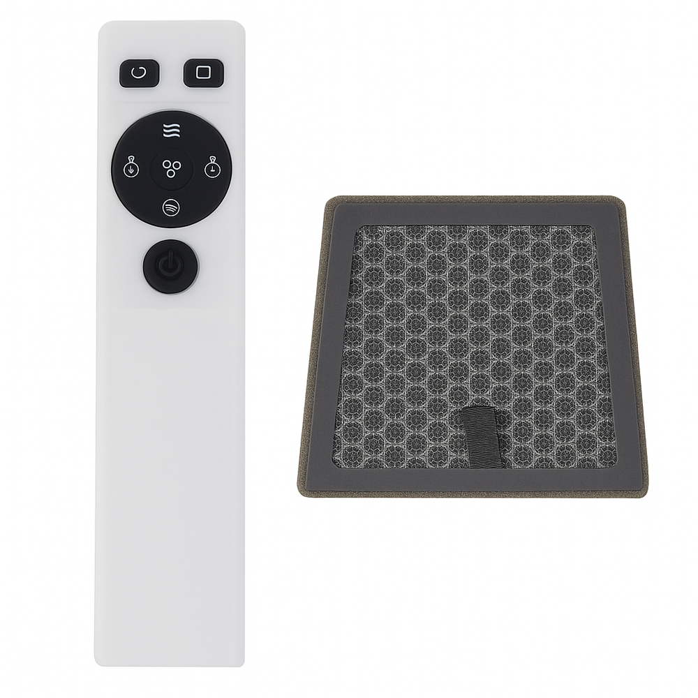 Ventilator de podea fara lame cu temporizator, afisaj LCD, telecomanda, Lean 26652