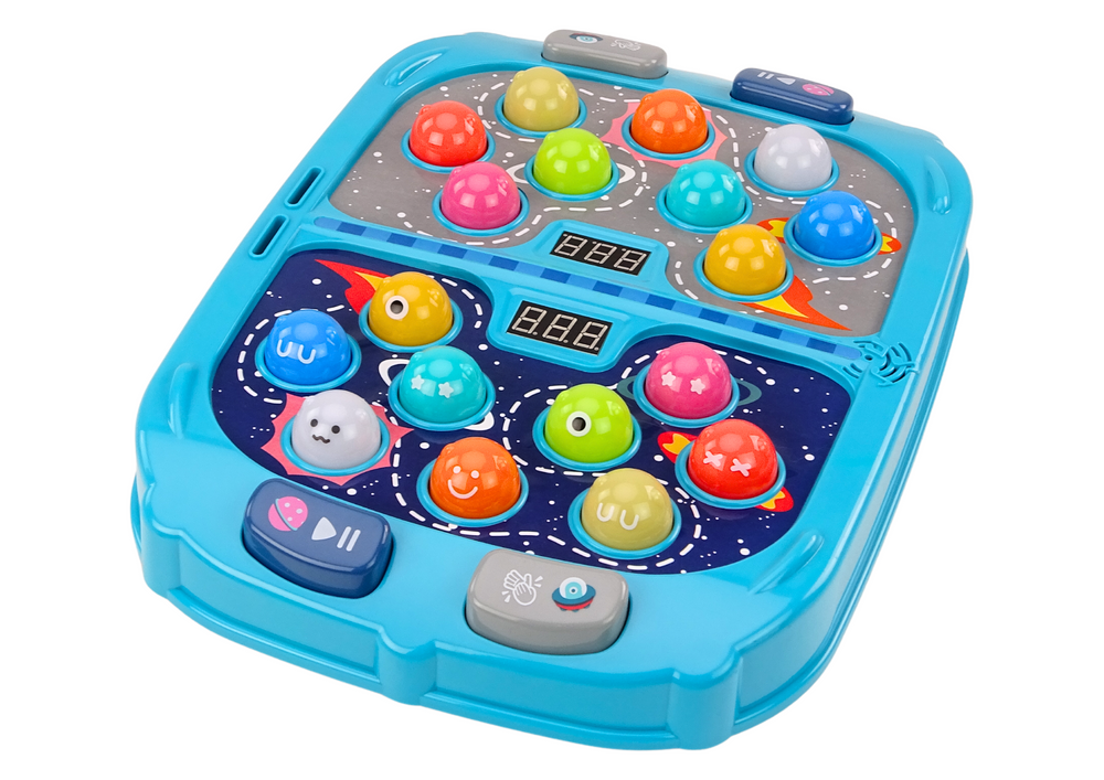 Joc interactiv cu sunete si lumini Wack A Mole cu 9 niveluri, Lean 18042